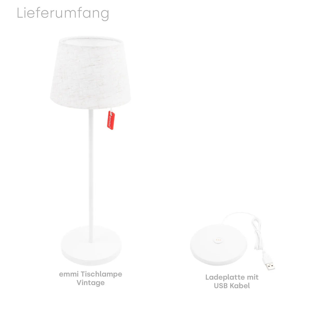 Emmi-Nail emmi Tischlampe Vintage bordlampe LED dæmpbar
