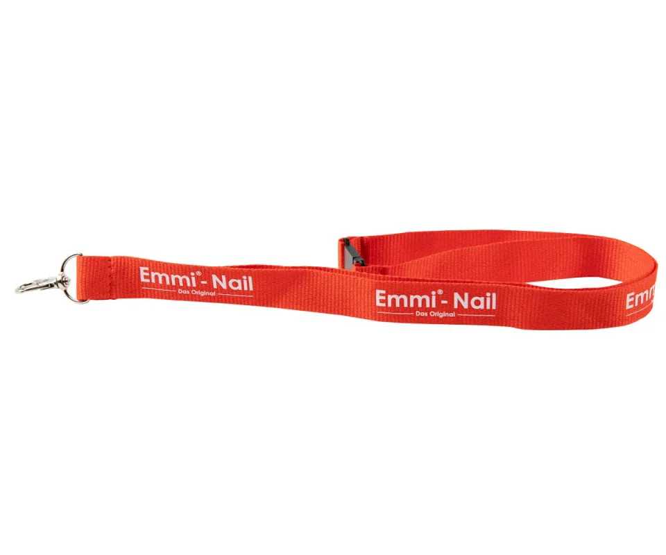Emmi-Nail nøglesnor med logo til salonbrug