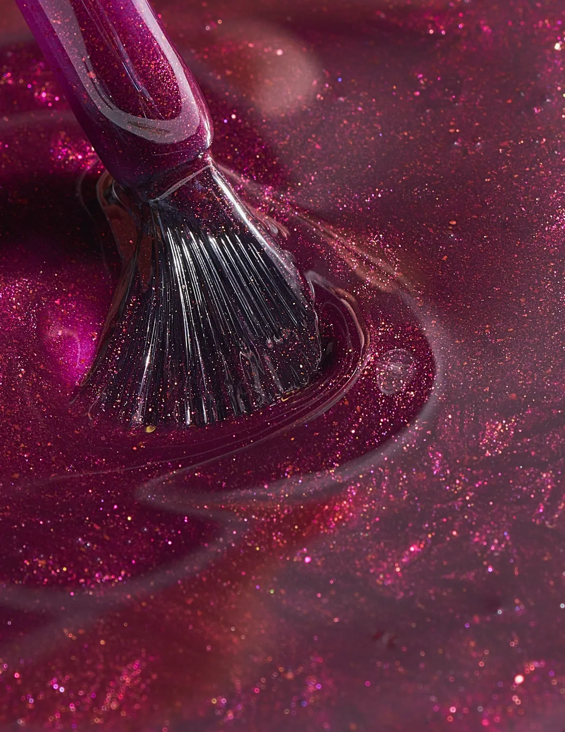 Le Mini Macaron Dark Plum gellak 8,5 ml shimmer lilla