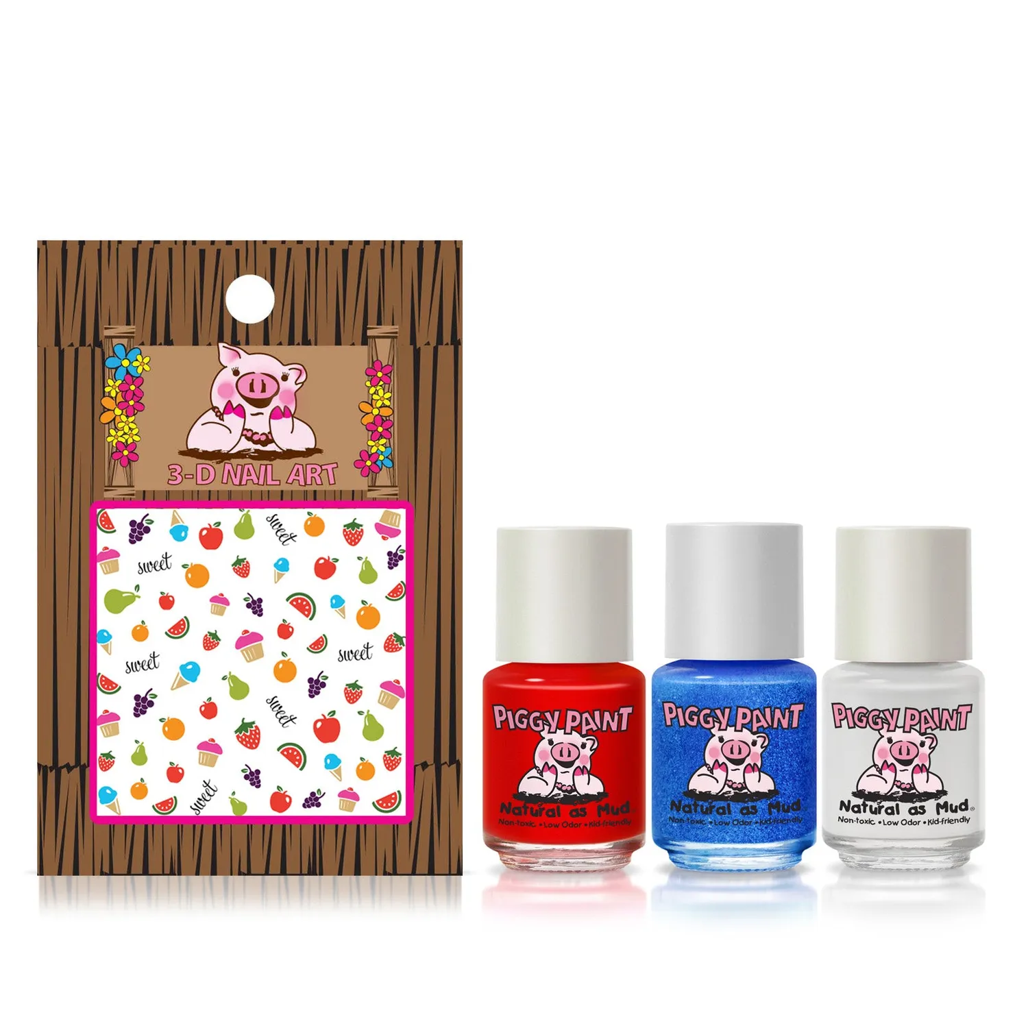 Piggy Paint U.S. of YAY neglelak gavesæt 3 stk børn