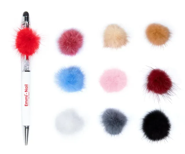 Emmi-Nail magnetiske pelsbolde 10 farver