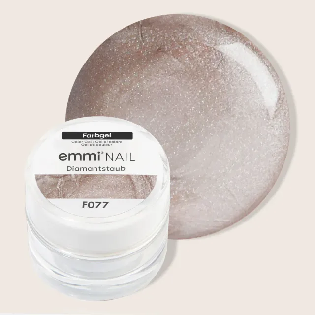 Emmi-Nail Diamantstaub F077 farvegel 5 ml nude
