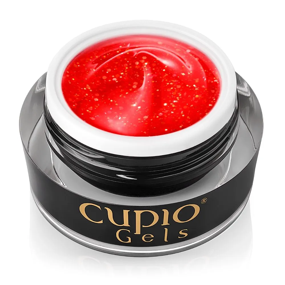 Cupio Nordic Glitter Neon Builder Gel 15 ml selvudjævnende