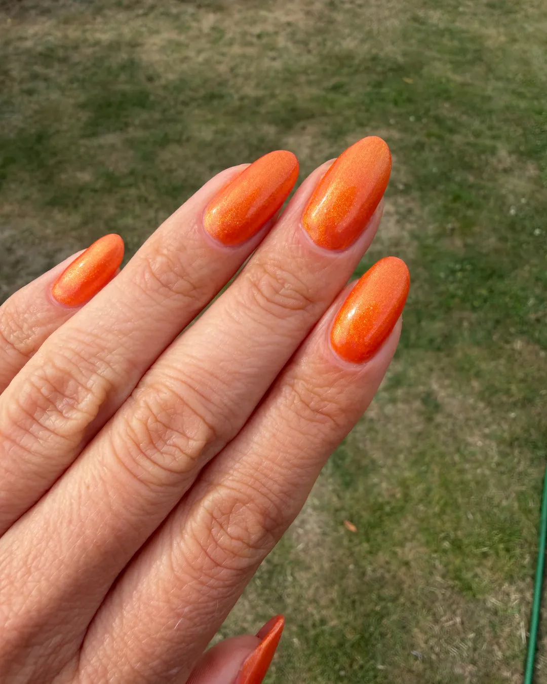 The Gel Collection 235 Showgirl gel polish orange glitter 21FREE+