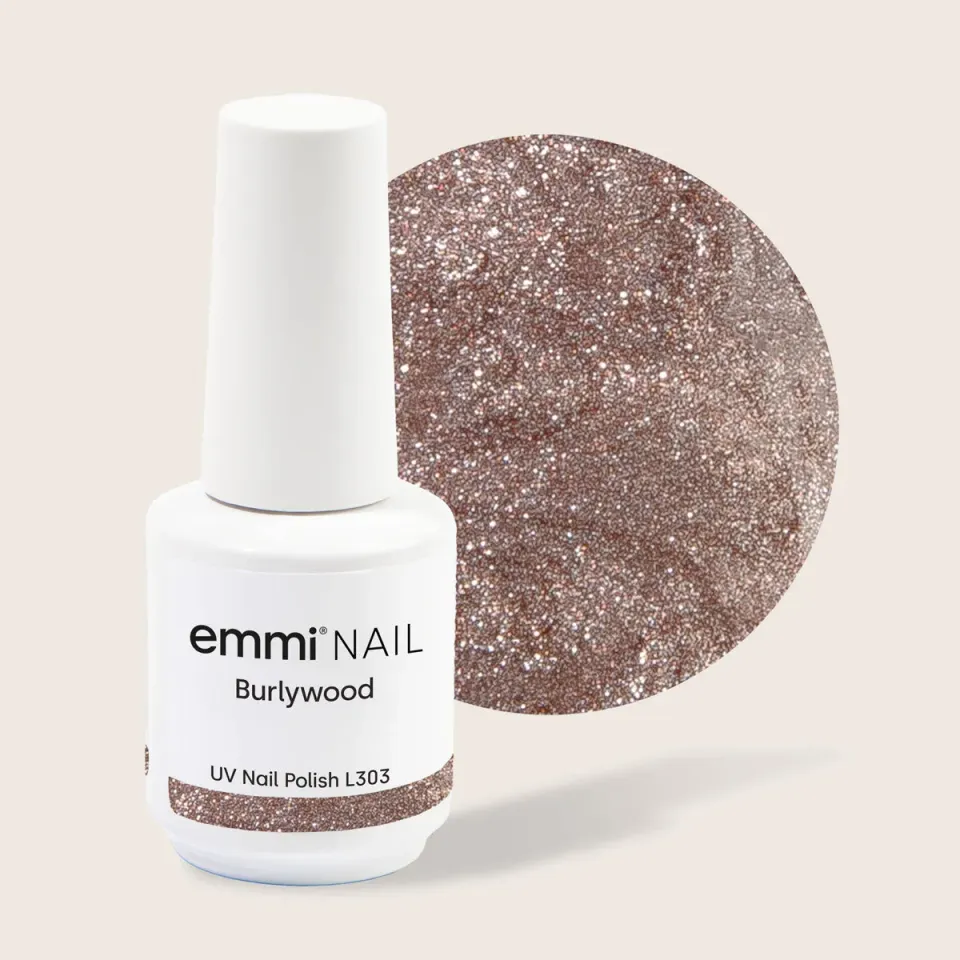 Emmi-Nail Shellac Burlywood L303 UV-lak 15 ml glitter