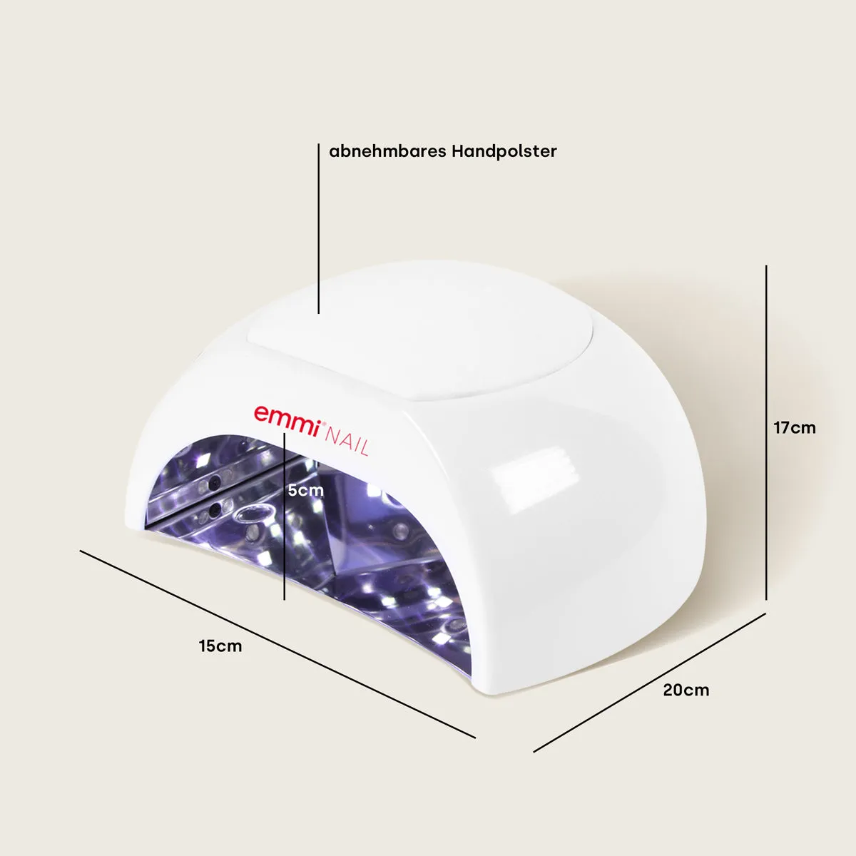 Emmi-Nail emmi Dome UV LED neglelampe 2 stk low heat