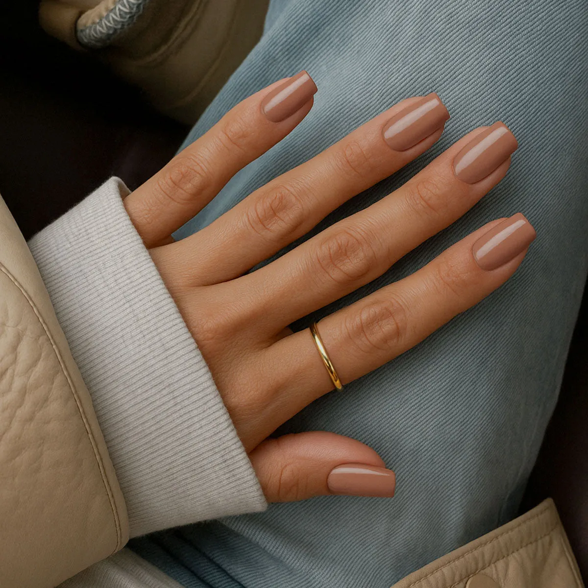 Emmi-Nail F600 Farvegel Caramel 5 ml med høj dækkeevne
