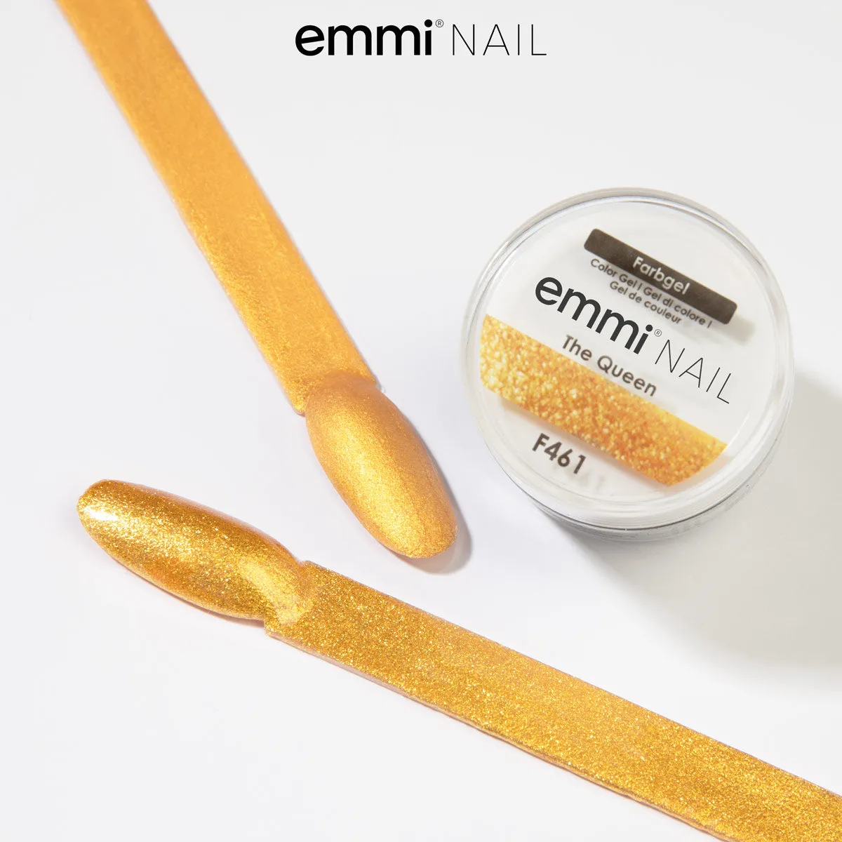 Emmi-Nail Farbgel The Queen F461 farvegel 5ml guld