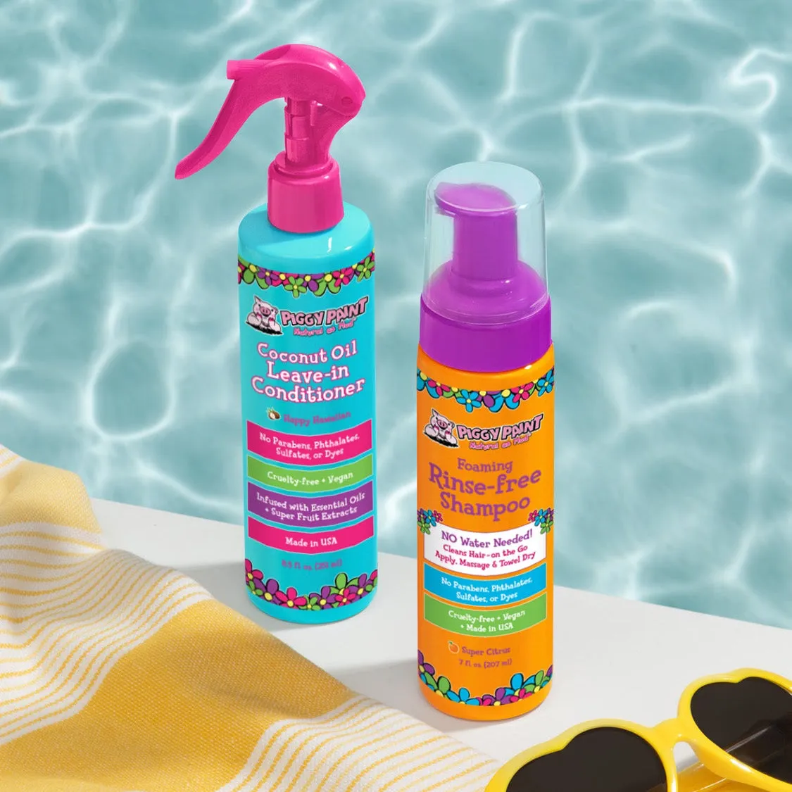 Piggy Paint Easy Peasy Hair Care hårsæt 2-pak citrus