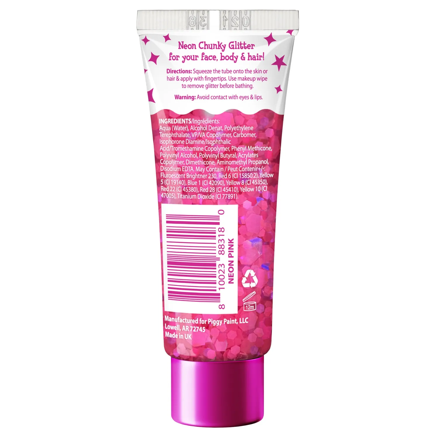 Piggy Paint Glitter Gel Glittergel 24 stk Display