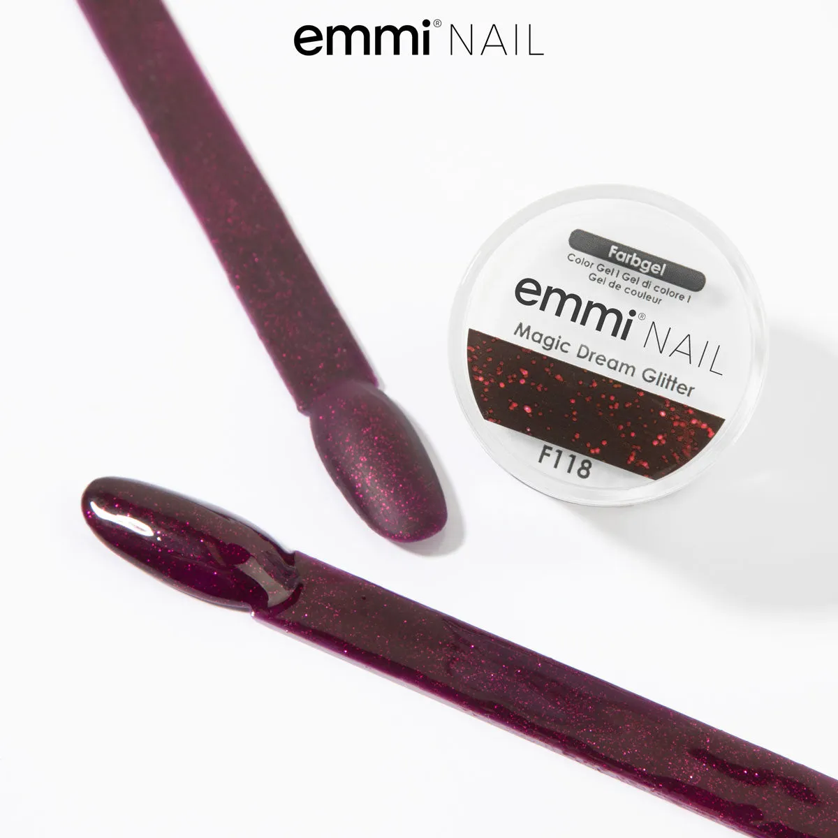 Emmi-Nail Farbgel Dream Glitter F118 glittergel 5ml lilla