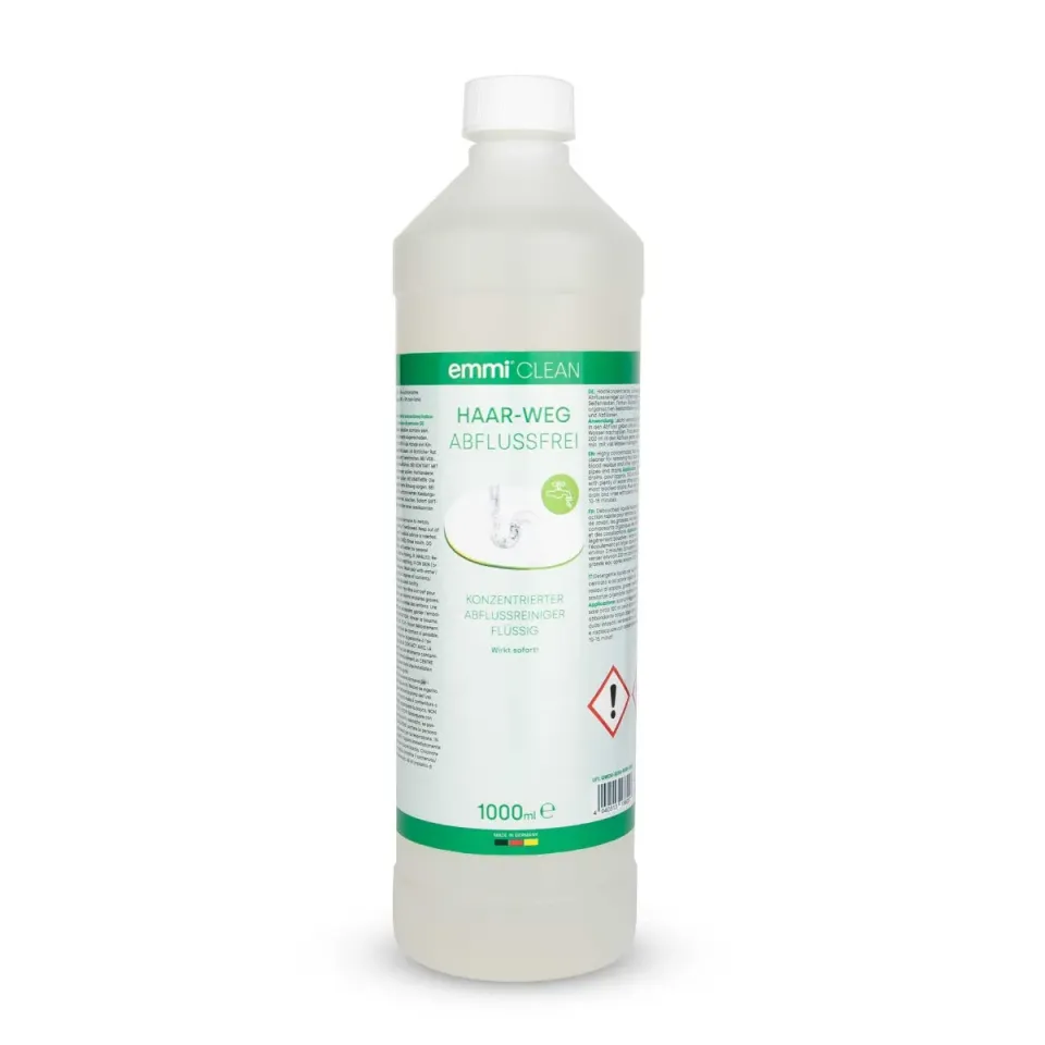 Emmi-Nail emmi-Clean Haar-Weg afløbsrens 1000 ml mod hår