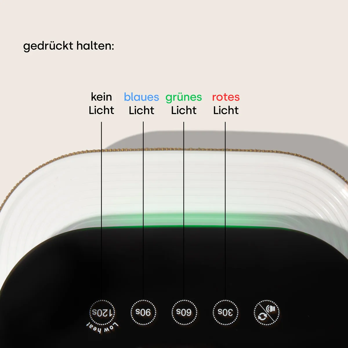 Emmi-Nail Digital LED neglelampe med akku