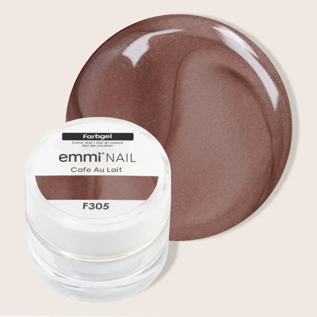 Emmi-Nail Cafe Au Lait F305 farvegel 5 ml chokobrun