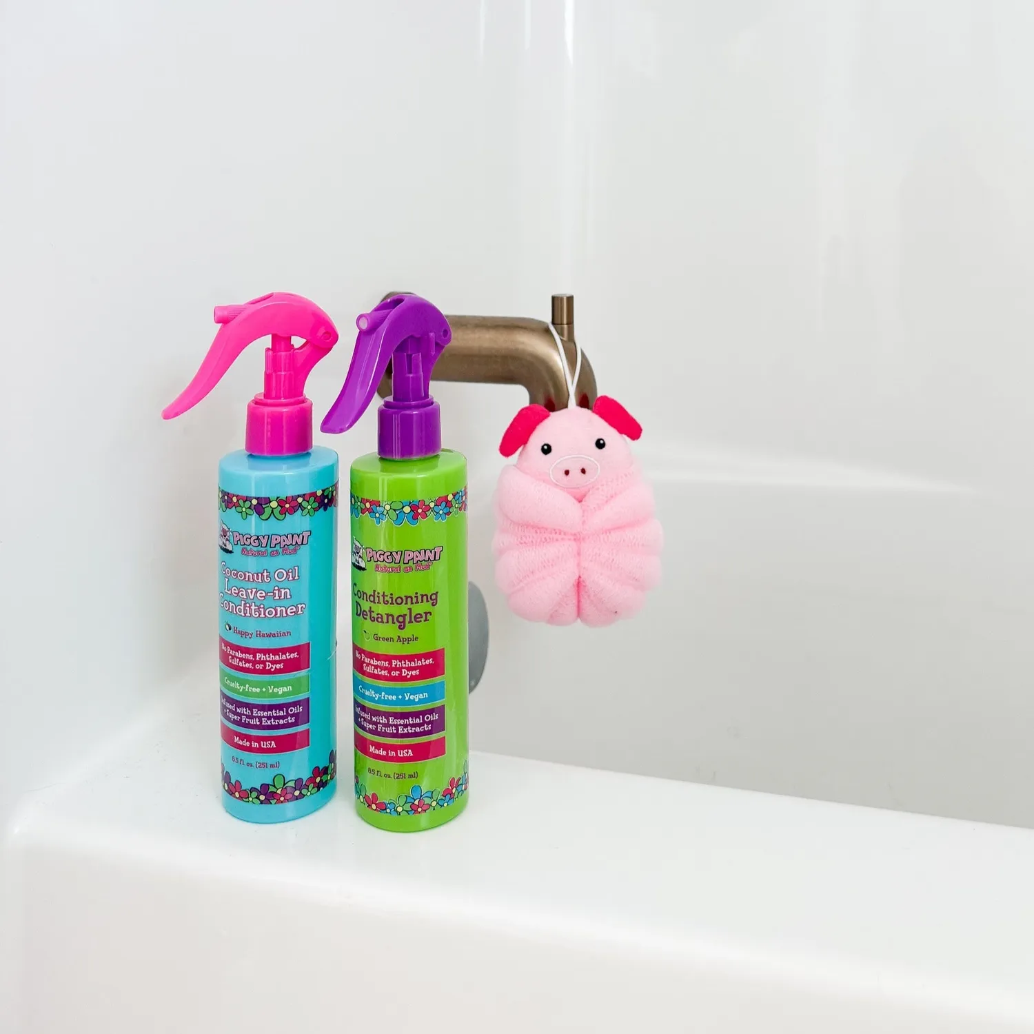 Piggy Paint Wave Goodbye to Tangles Hårsæt Kokos 251 ml