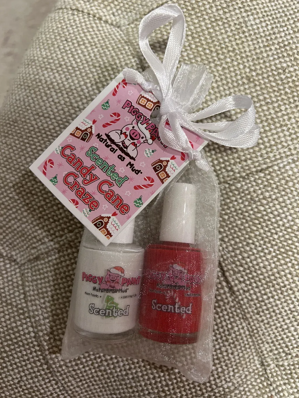 Piggy Paint Scented Candy Cane Craze Gift Set neglelak 2-pak til børn