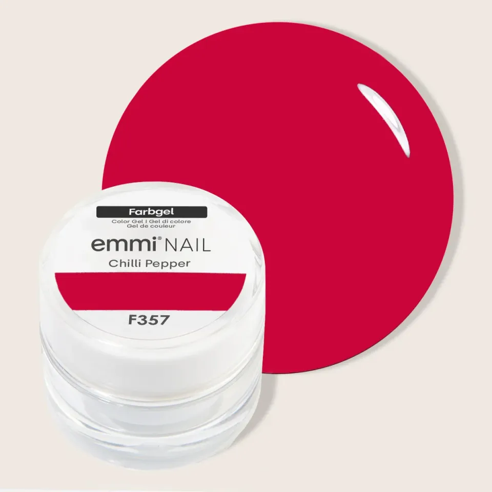 Emmi-Nail Chilli Pepper F357 farvegel 5 ml rød