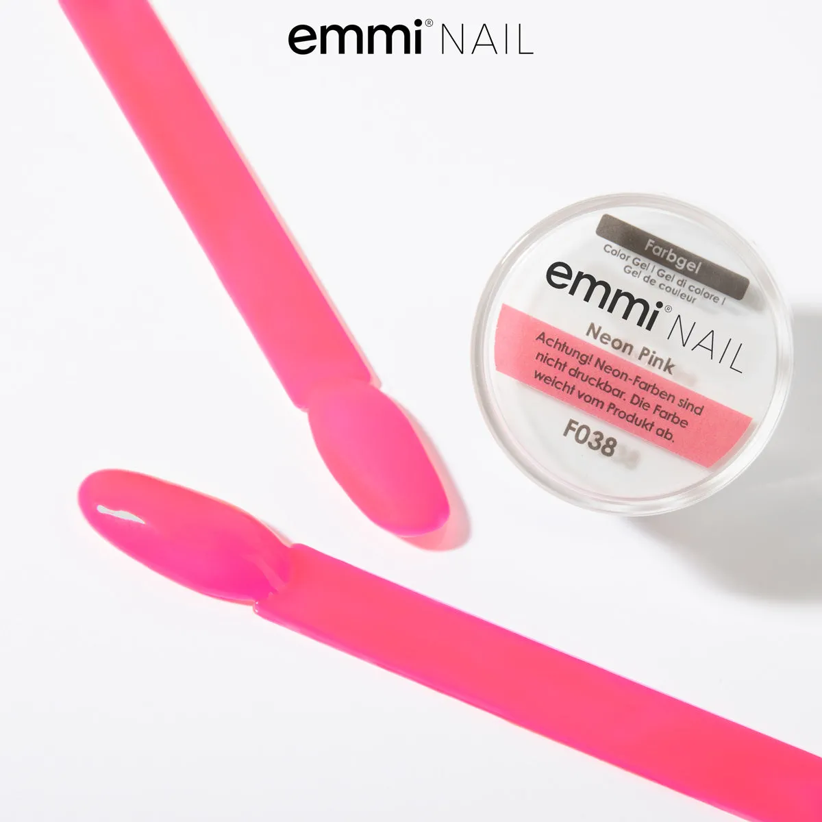Emmi-Nail Neon Pink F038 farvegel 5ml neon