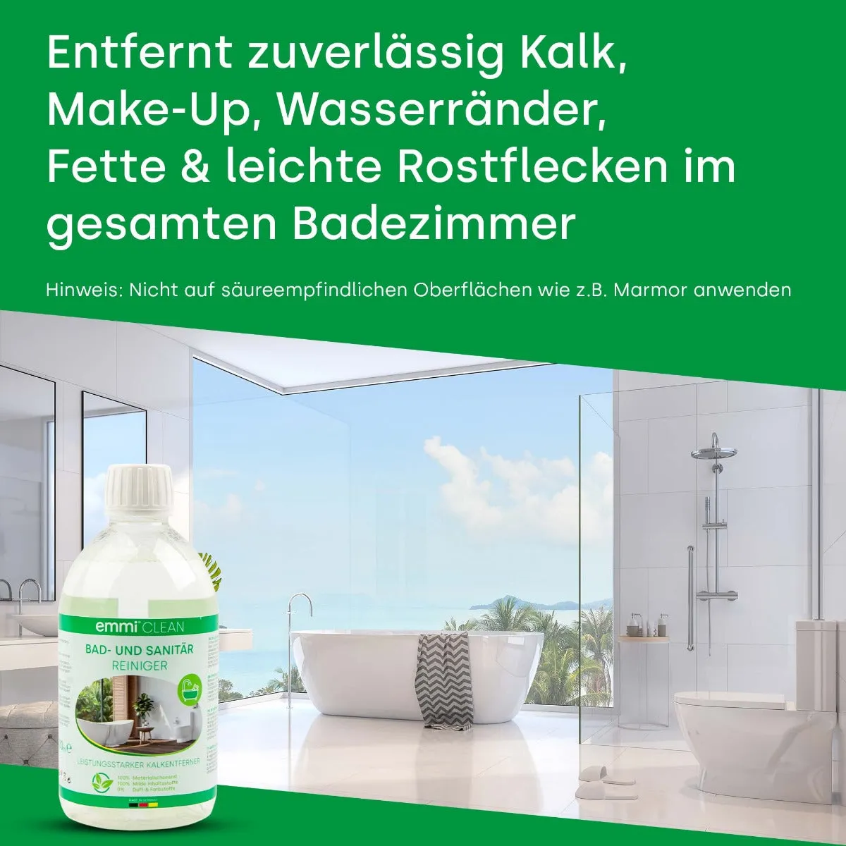 Emmi-Nail emmi-Clean Bad Sanitærreiniger Badrens 500ml spray