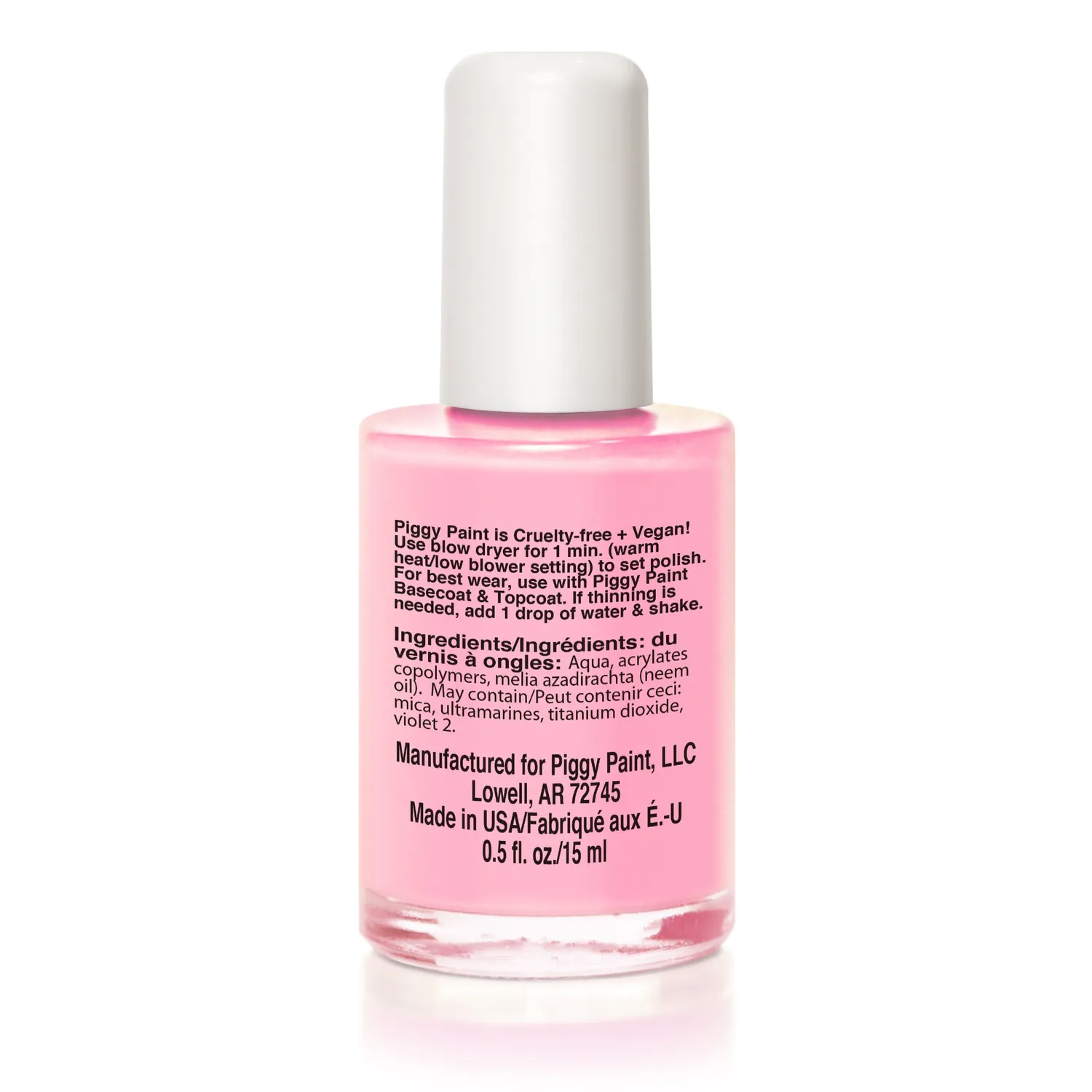 Piggy Paint Muddles the Pig neglelak 15 ml mat pastel pink
