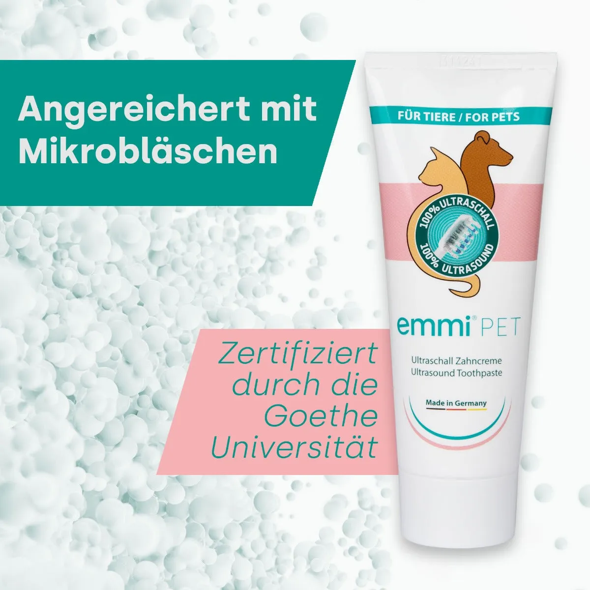 emmi-pet Ultralyd Tandcreme 75 ml til hunde