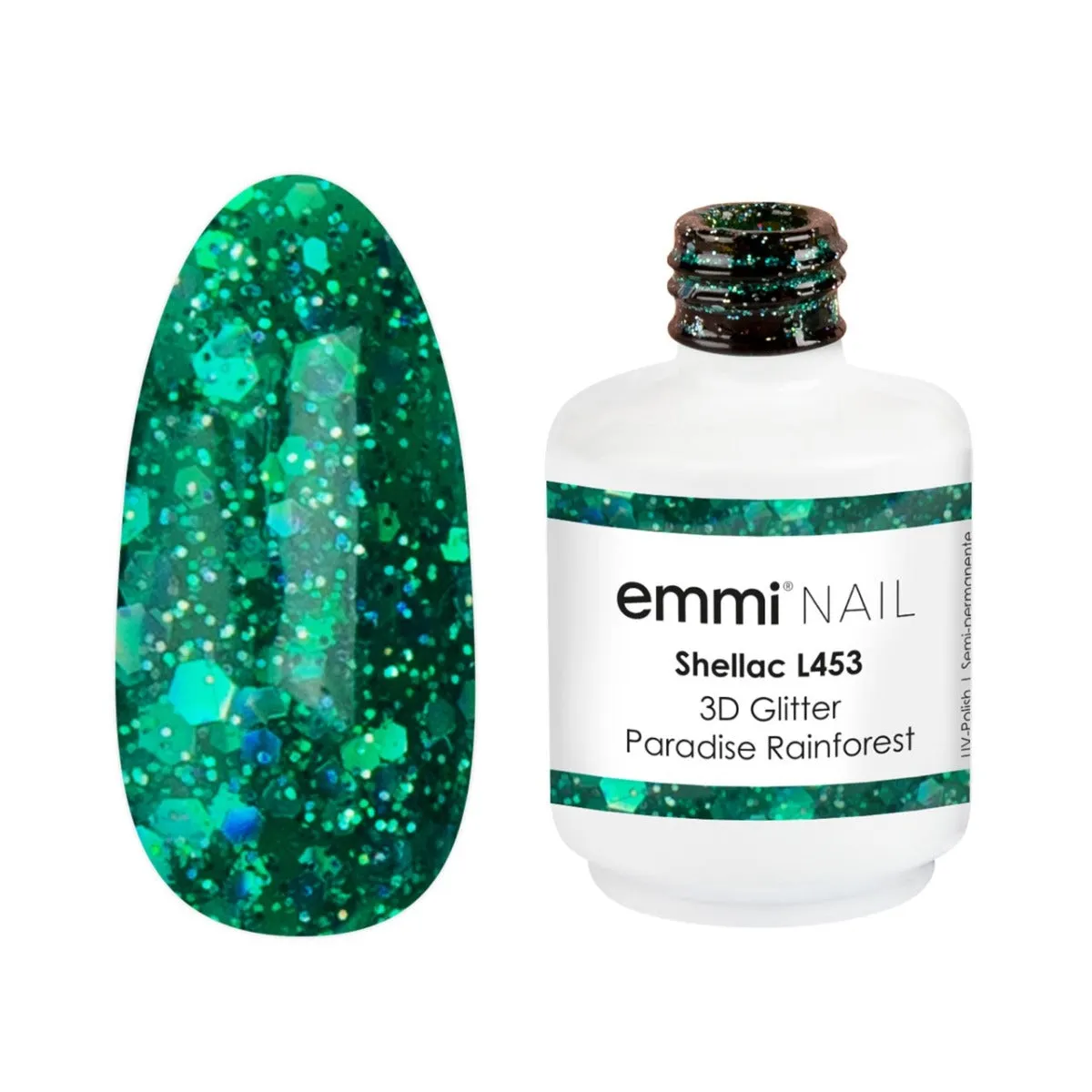 Emmi-Nail Shellac 3D Glitter Paradise L450 UV-lak pink