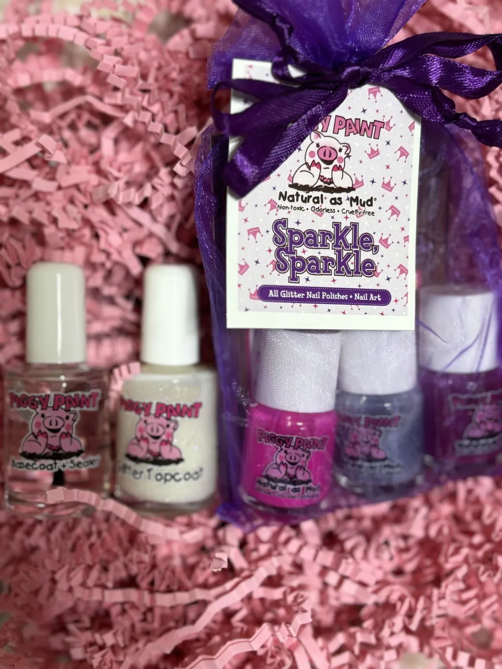 Piggy Paint Sparkle, Sparkle børneneglelak 3-pak glitter