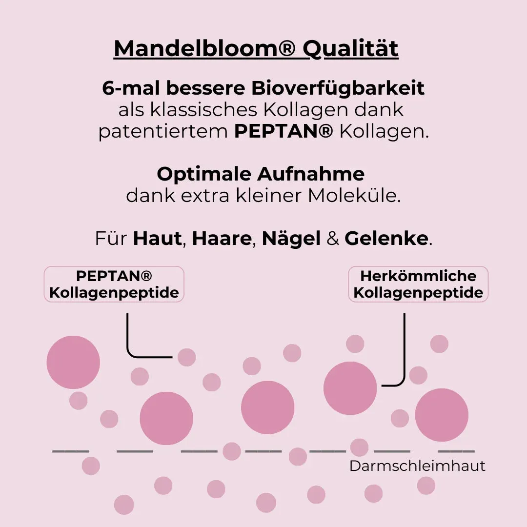 Mandelbloom Collagen Booster kollagenpulver med vitaminer