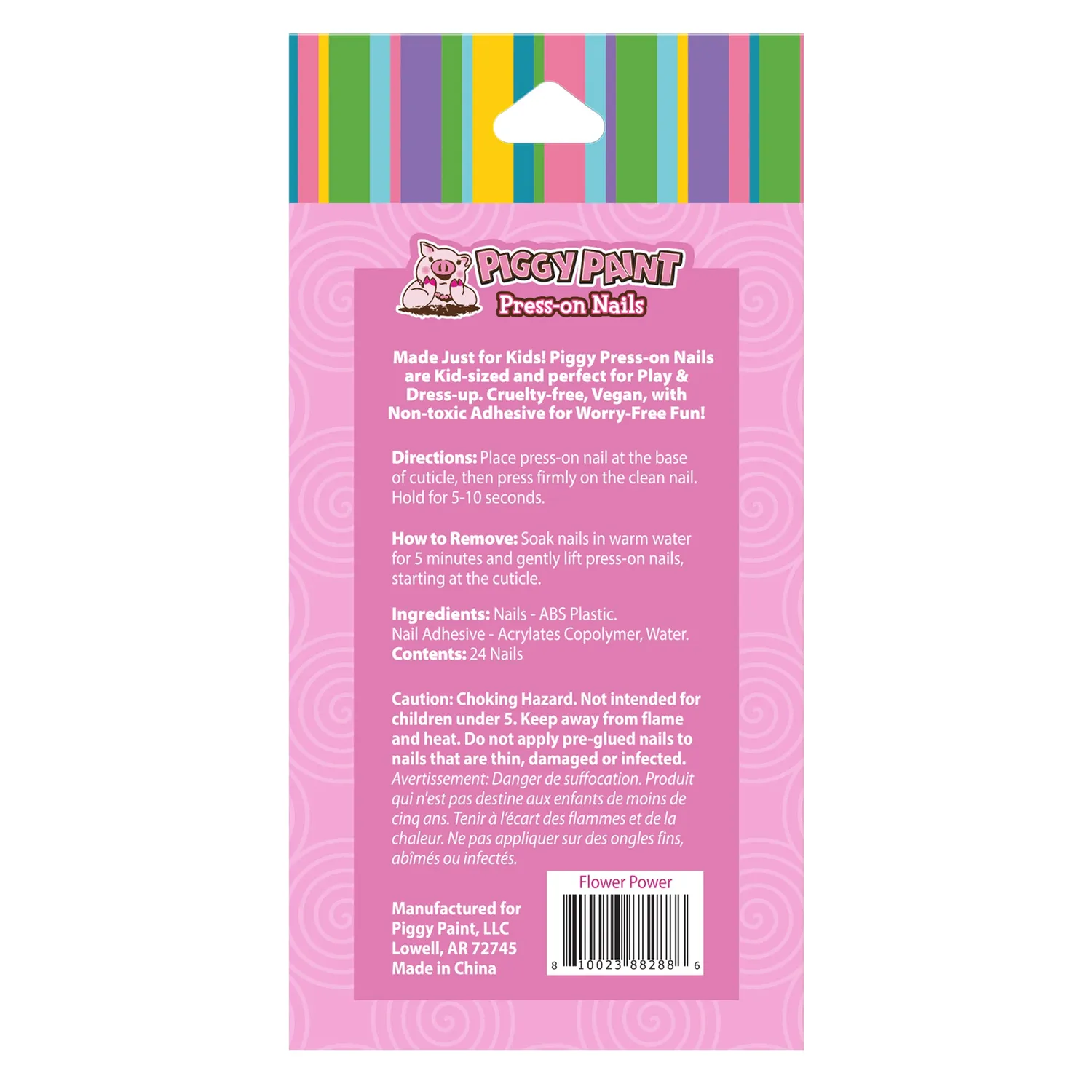 Piggy Paint Flower Power trykneg­le 24 stk blomster