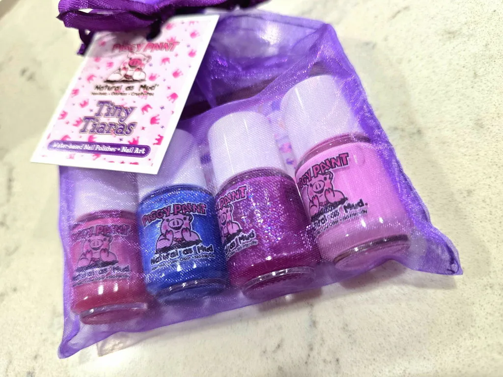 Piggy Paint Tiny Tiaras Neglelak Sæt 4 Farver