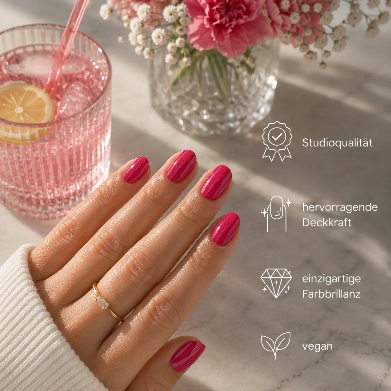 Emmi-Nail Candy Pink F302 farvegel 5 ml – vegansk