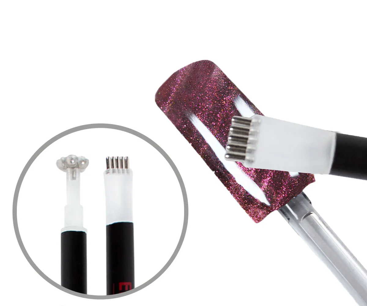 Emmi-Nail Cat-Eye Magnet Pen magnetpen Flower Stripes