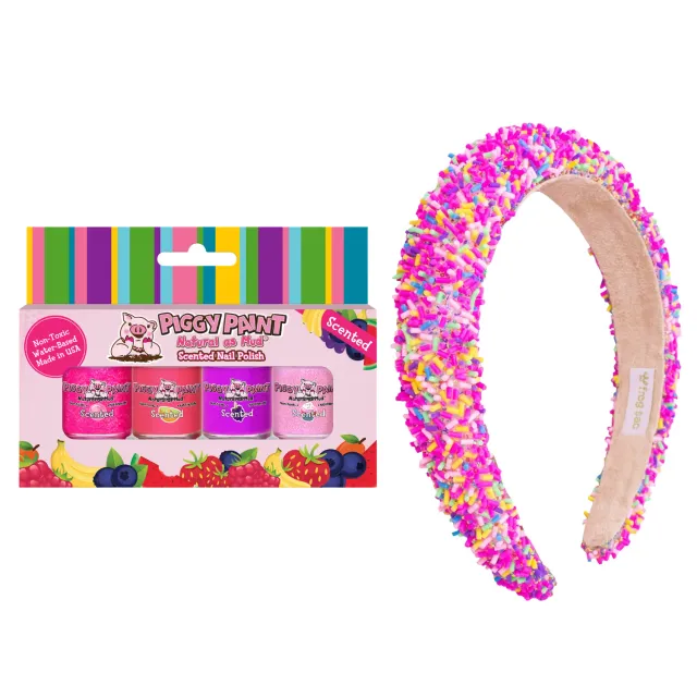 Piggy Paint Sugar Rush neglelaksæt med hårbøjle