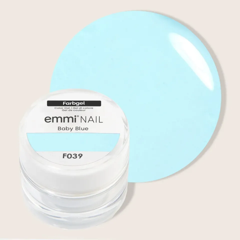Emmi-Nail Farbgel Baby Blue F039 neglegel 5 ml dækkende