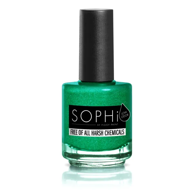 Piggy Paint SOPHi Fir Sure neglelak grøn shimmer 15 ml vandbaseret