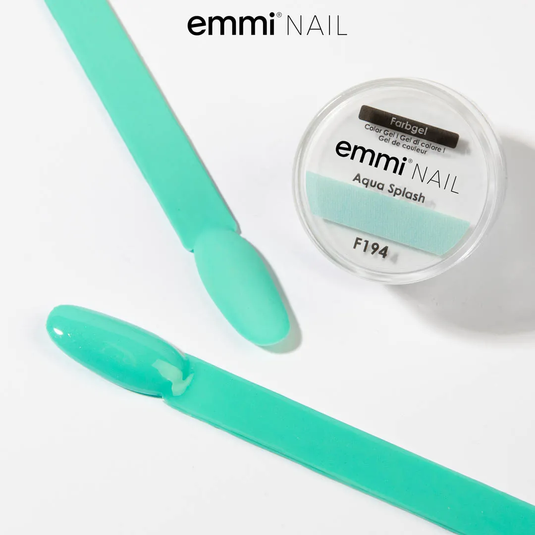 Emmi-Nail Farbgel Aqua Splash F194 farvegel 5ml turkis