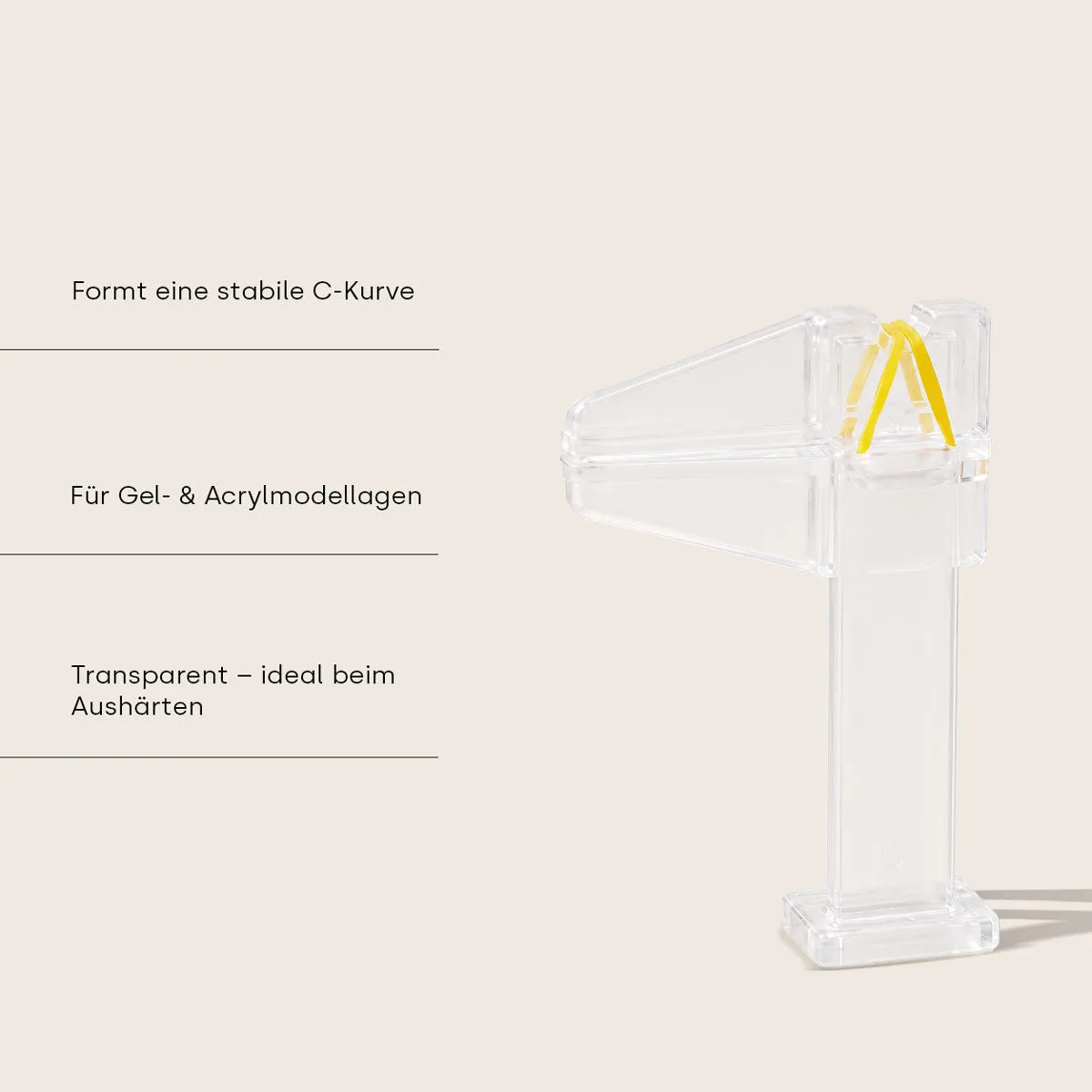 Emmi-Nail Pinchklemme Transparent negleklemme til C-kurve