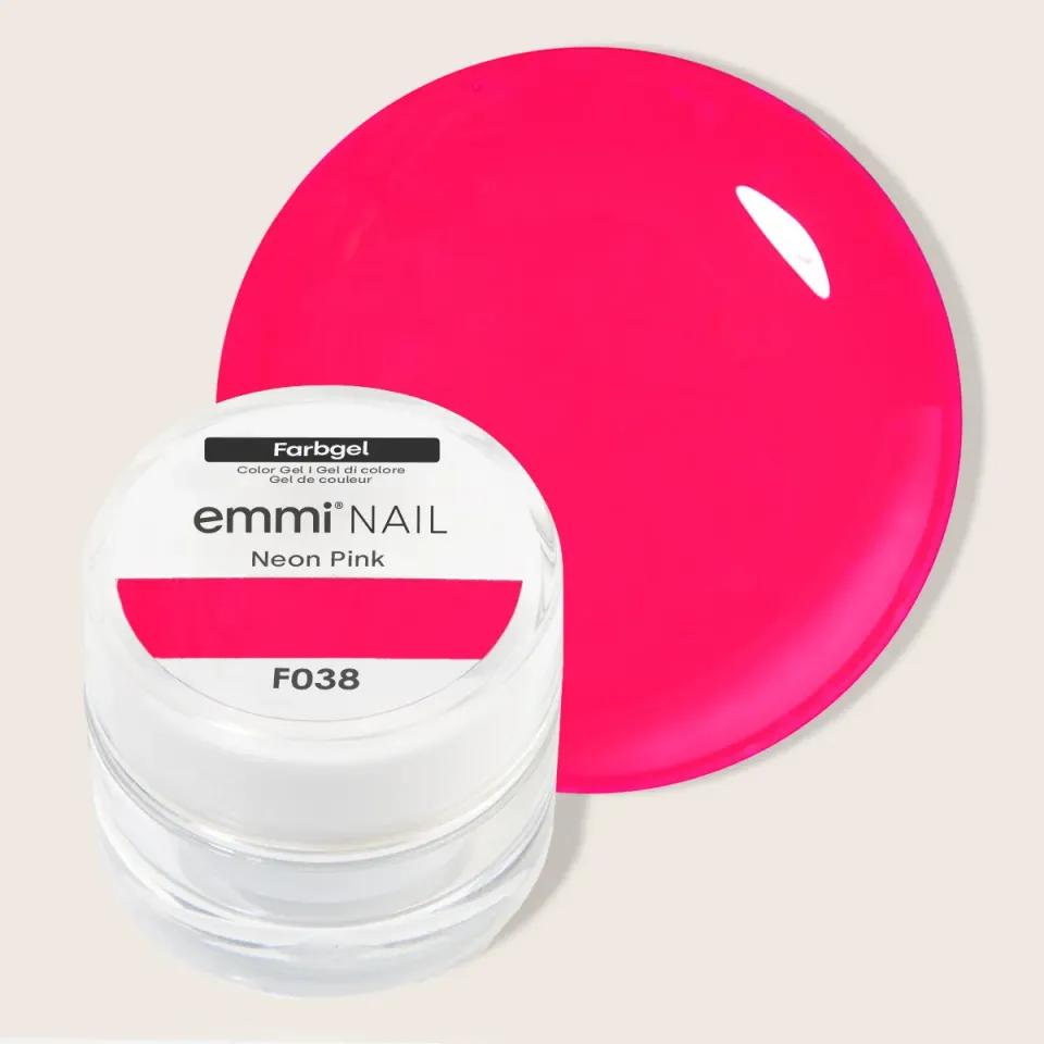 Emmi-Nail Neon Pink F038 farvegel 5ml neon