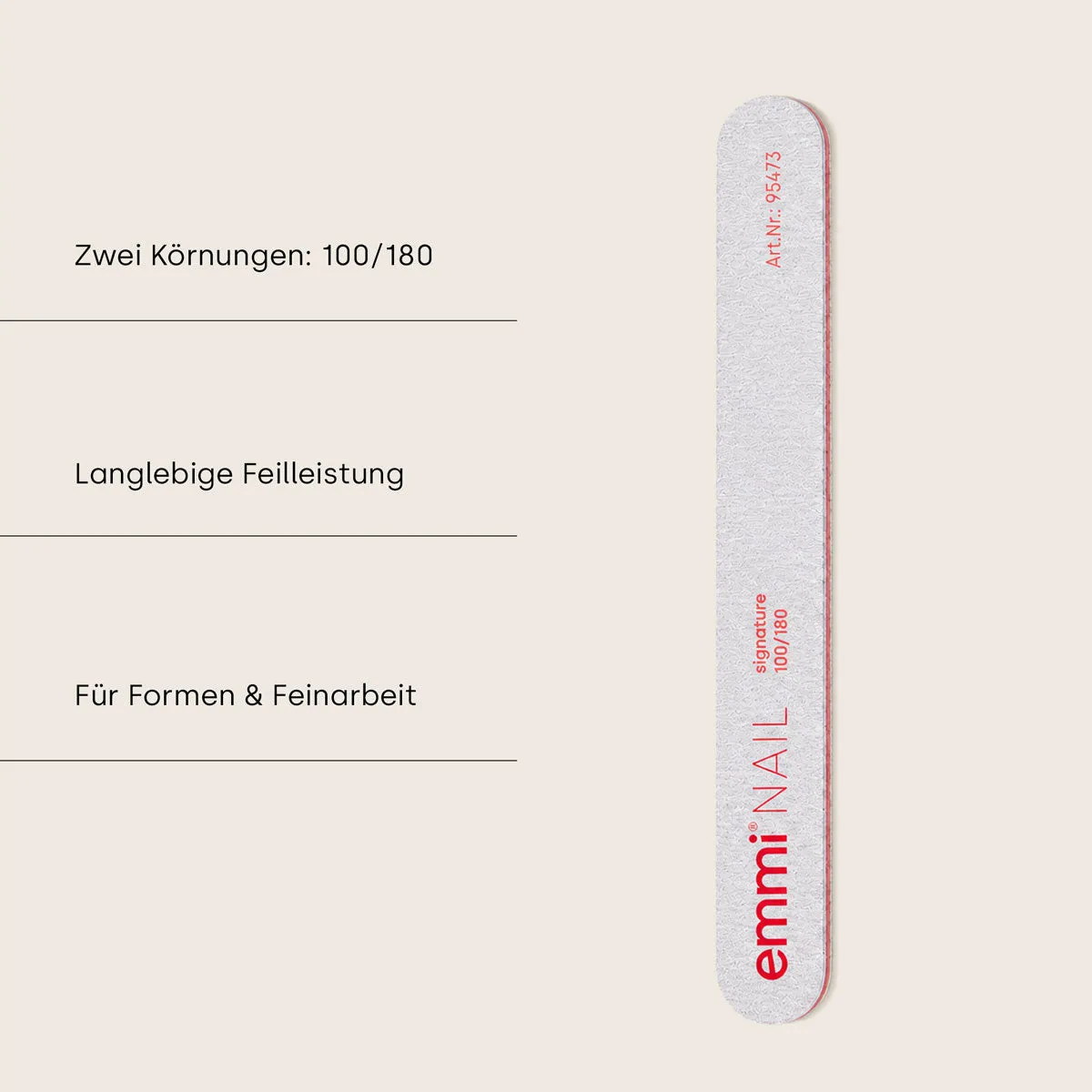 Emmi-Nail Profifeile long life 100/180 neglefil vaskbar