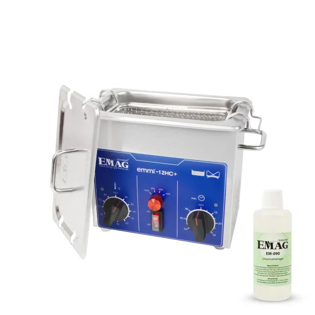 Emmi-Nail Emmi-12 HC PLUS ultralydsrenser 1,2L rustfri