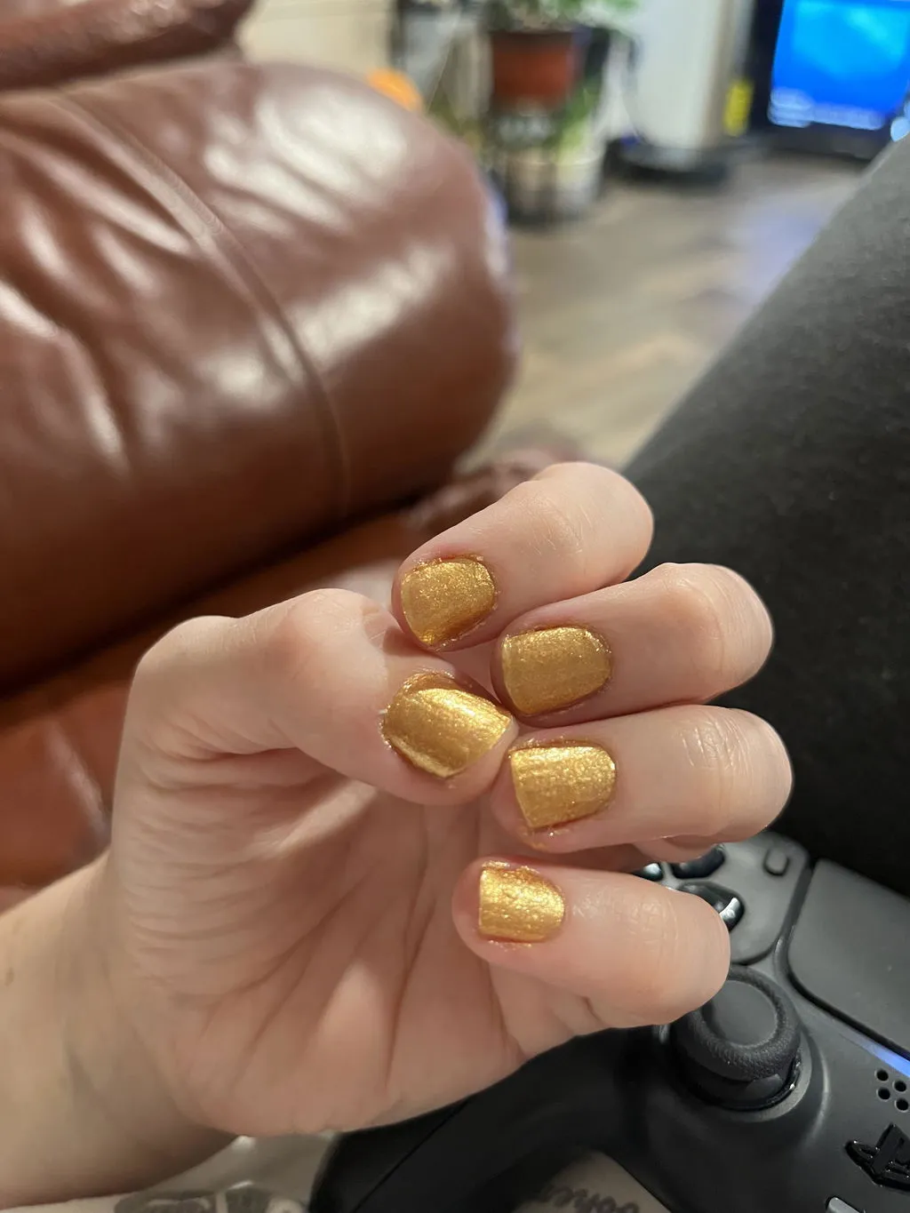 Piggy Paint Heart of Gold neglelak guldglitter 15 ml