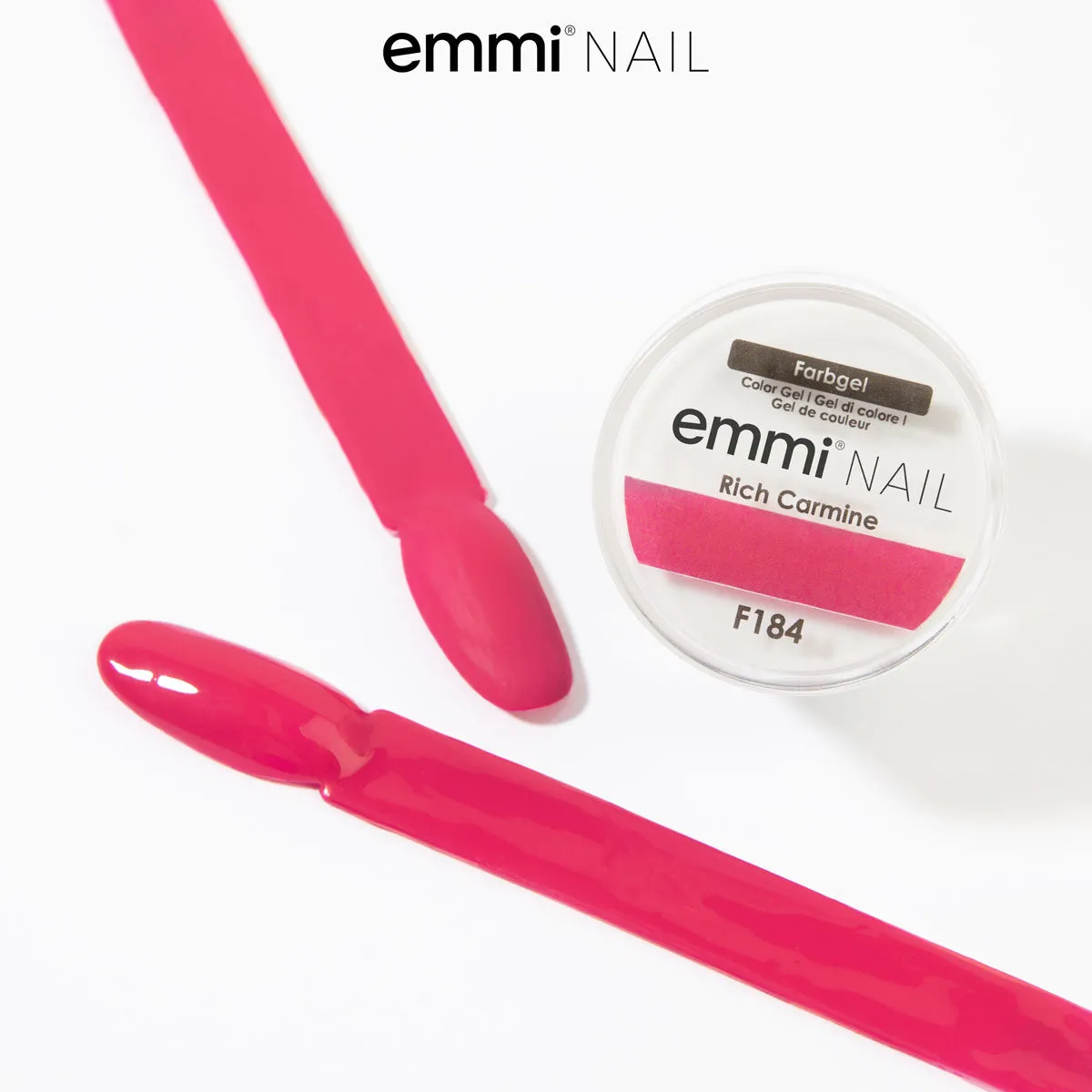 Emmi-Nail Rich Carmine F184 farvegel 5 ml vegansk