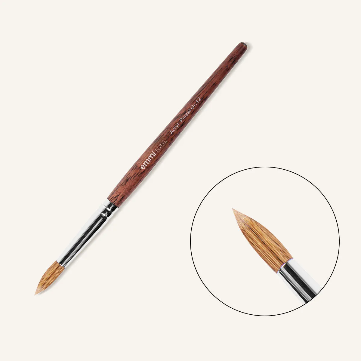 Emmi-Nail Acryl-Pinsel akrylpensel ægte hår