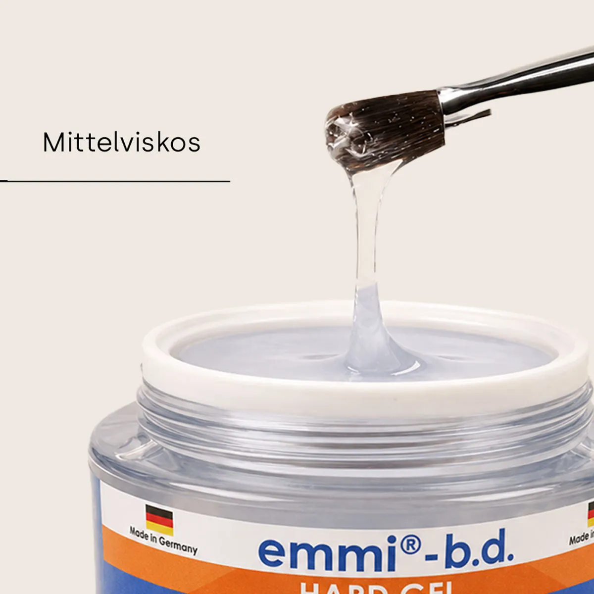 Emmi-Nail b.d. Hard Gel forseglingsgel clear 56 ml