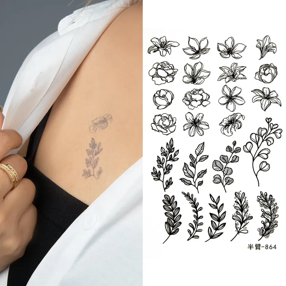 Emmi-Nail Skin Tattoo Flower Collection tatovering blomst