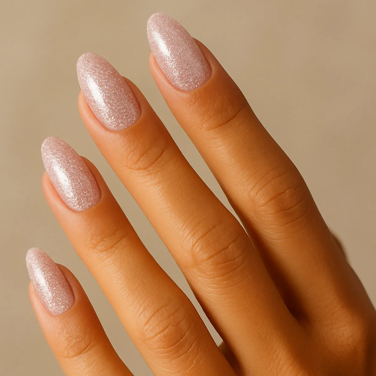 Emmi-Nail Baby Doll Glam 1 F029 farvegel lyserød glitter 5 ml
