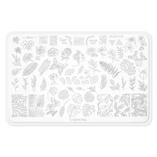 Cupio Nordic R12 stampingplade metal 10 x 15 cm