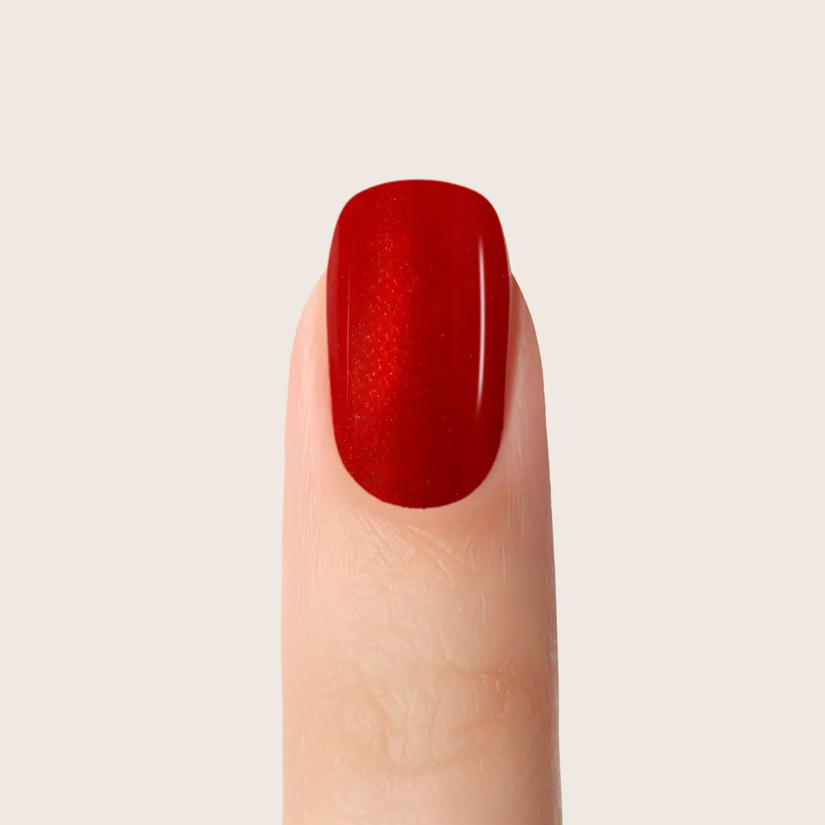 Emmi-Nail Luxury Red F073 farvegel 5 ml rød glitter