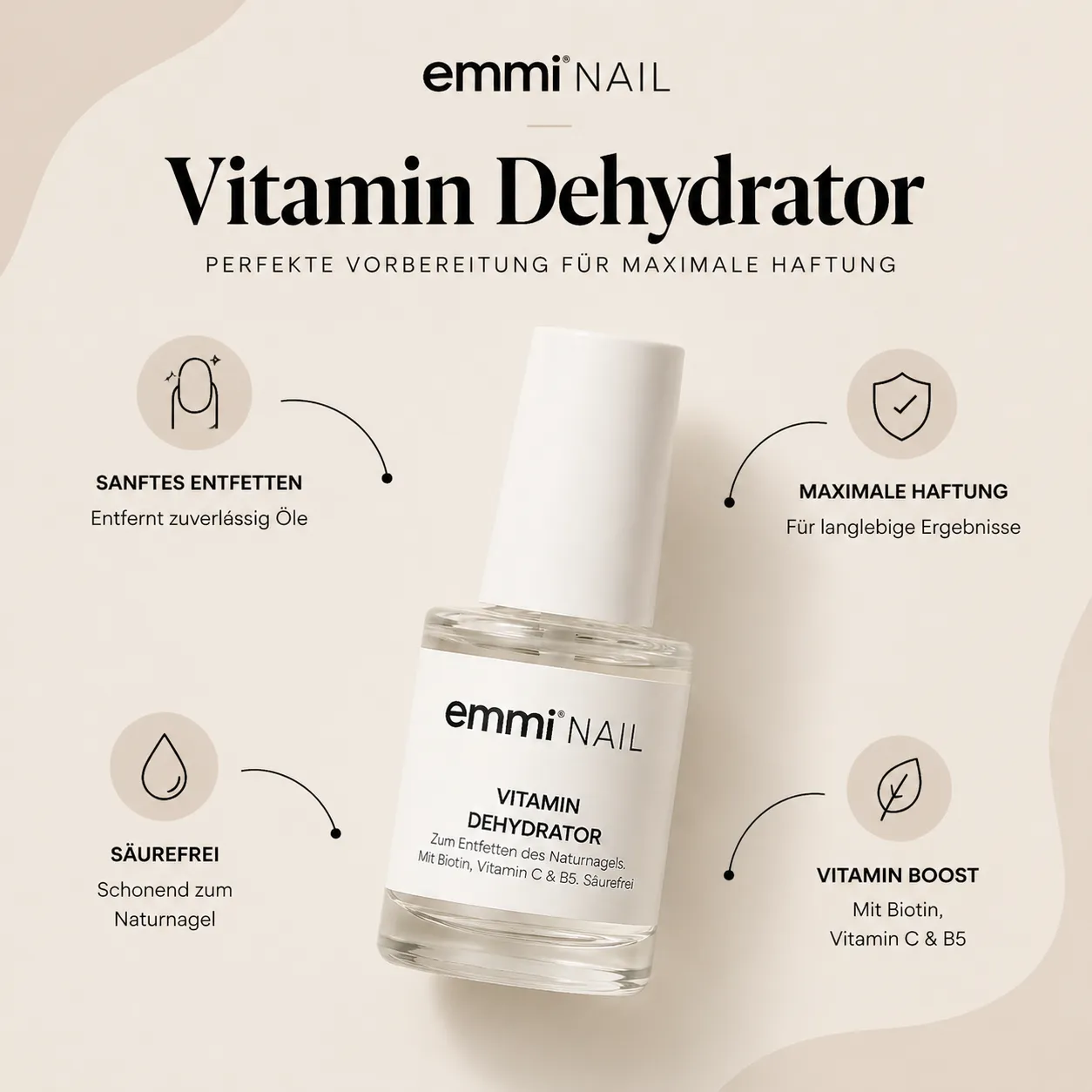 Emmi-Nail Vitamin Dehydrator neglevæske 12ml vitamin B