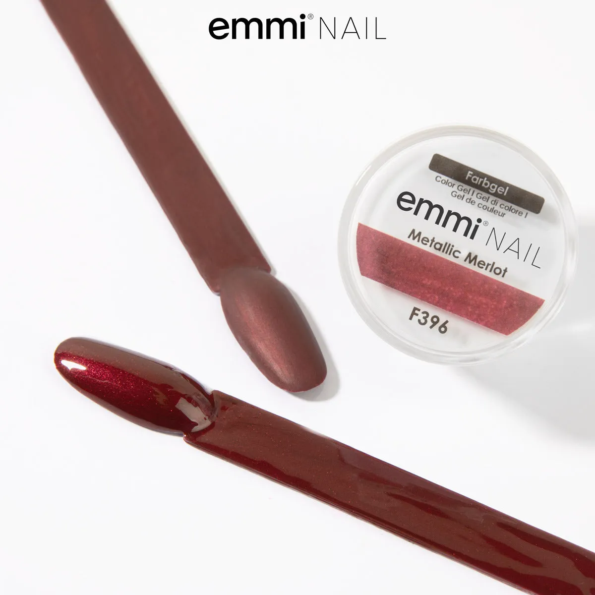 Emmi-Nail Metallic Merlot farvegel 5ml F396